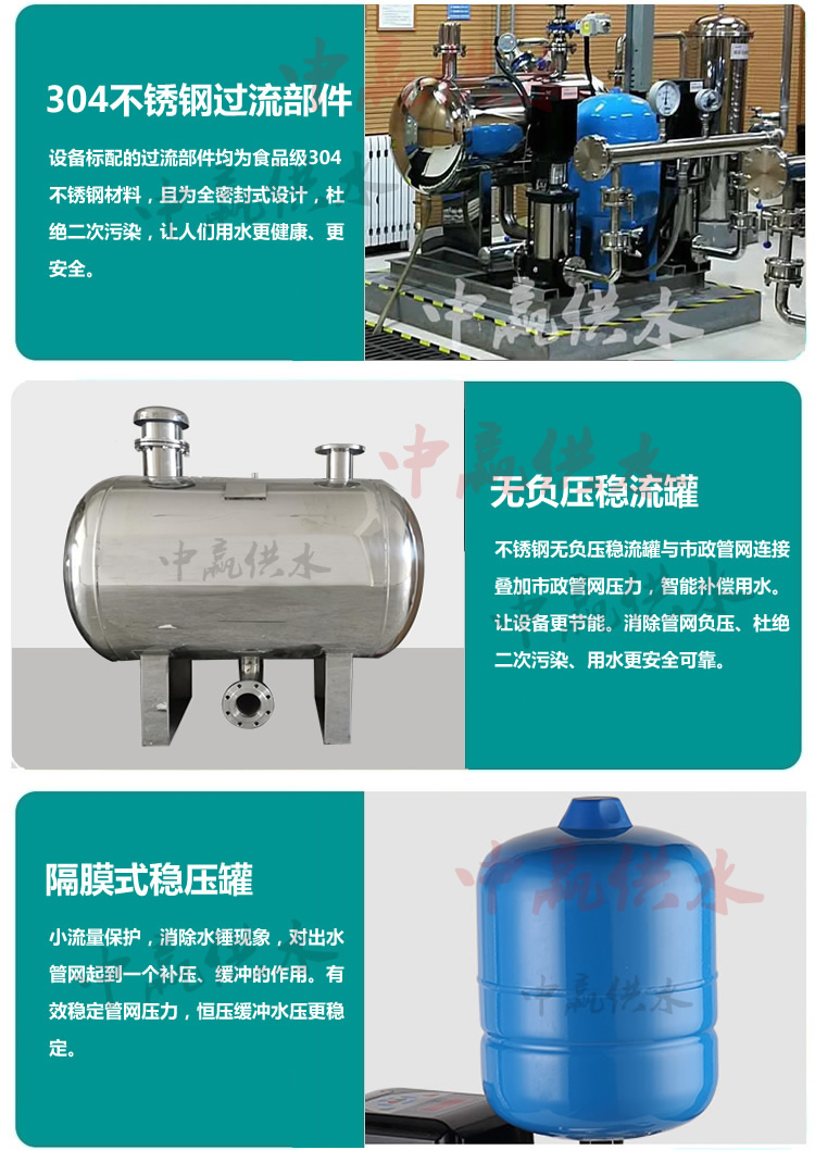 微物联远控式无负压供水设备特点